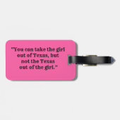 "Texas Diva"-Bagagelabels Bagagelabel (Achterkant horizontaal)