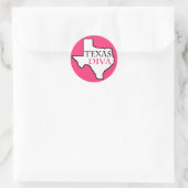 "Texas Diva"-stickers Ronde Sticker (Tas)