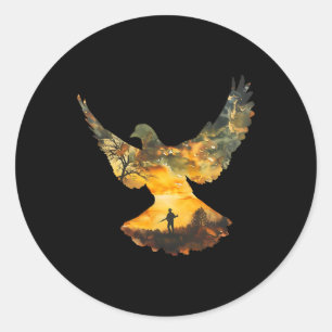 Texas Dove Hunting I Dove Hunter Ronde Sticker