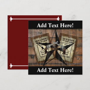 Texas Dueling Pistols Lone Star Meest Gezochte Sig Bedankkaart