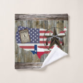 Texas Dueling Pistols Lone Star State Map (Gant de toilette)