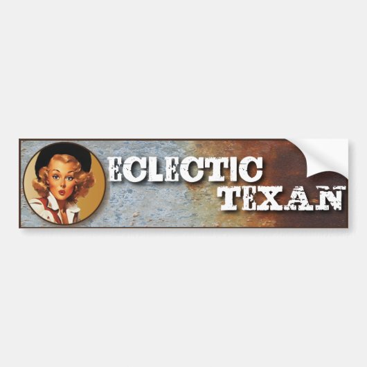 Texas Eclectic : Electic Texan! Bumpersticker (Voorkant)