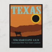  Texas Eclipse Briefkaart (Voorkant)