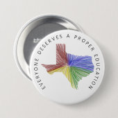 Texas Education Button (Voorkant /achterkant)