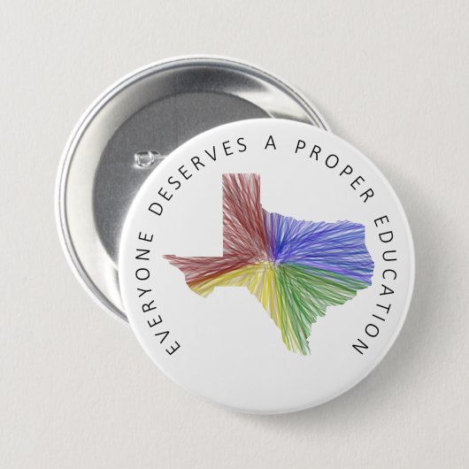 Texas Education Button (Voorkant /achterkant)