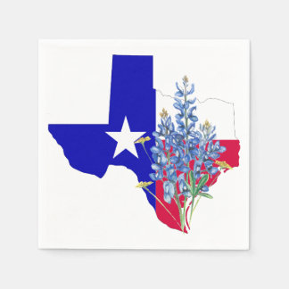 Texas en Bluebonnets Servetten
