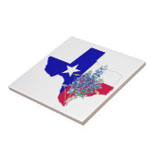 Texas en Bluebonnets Tegeltje (Zijkant)