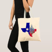 Texas en Bluebonnets Tote Bag (Voorkant (product))