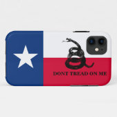 Texas en Gadsden Flag Case-Mate iPhone Case (Achterkant (horizontaal))