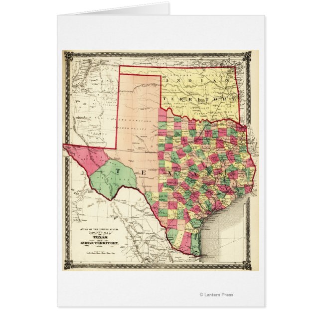 Texas en Indian TerritoryPanorama (Voorkant)