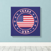 Texas, États-Unis, poster, toile (Insitu (Plancher de Bois))