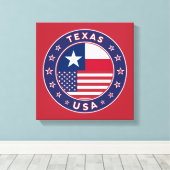 Texas, États-Unis, Texas poster, toile (Insitu (Plancher de Bois))