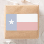 Texas Faint Flag Étiquette d'expédition (En situation)