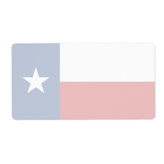 Texas Faint Flag Verzendlabel (Voorkant)
