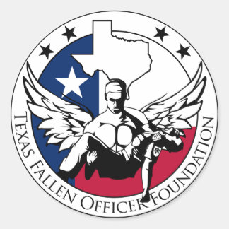 Texas Fallen Officer Foundation Ronde Sticker