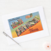 Texas, Feuille de 4 autocollants San Antonio (Enveloppe)