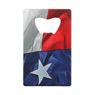 Texas Flag Bottle Open Credit Kaart Size Kredietkaart Flessenopener