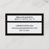 texas flag brick wall visitekaartje (Achterkant)