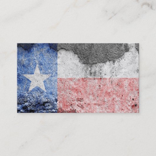 texas flag brick wall visitekaartje (Voorkant)