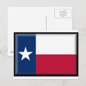 Texas Flag Briefkaart (Voorkant / Achterkant)