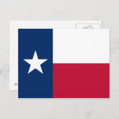 Texas Flag Briefkaart (Voorkant / Achterkant)