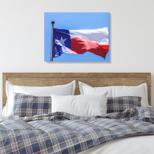 Texas Flag Canvas Afdruk (Insitu (Slaapkamer))
