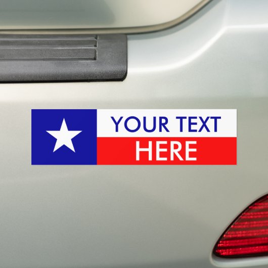 Texas Flag: Creëer Uw eigen Bumpersticker (Op auto)