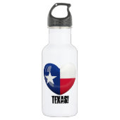 Texas Flag Cutout Waterfles (Voorkant)
