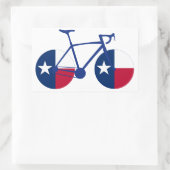 Texas Flag Cycling Rechthoekige Sticker (Tas)