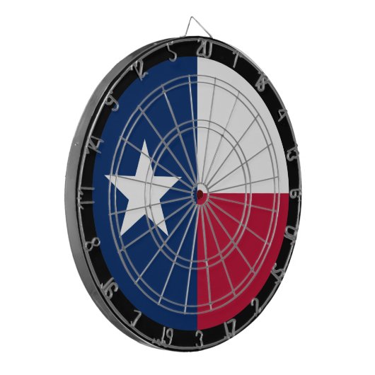 Texas Flag Dartboard & Texas game board / USA Dartbord (Voorkant Links)
