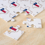 Texas Flag en Map Legpuzzel (Zijkant)