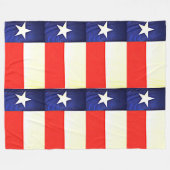 Texas Flag Fleece Blanket Deken (Voorkant (Horizontaal))