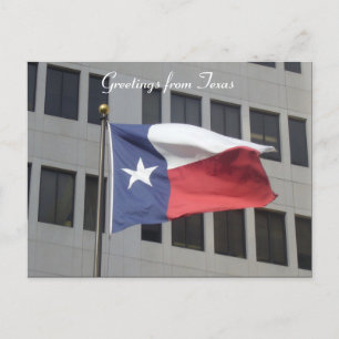 texas flag greetings briefkaart