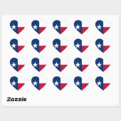 Texas Flag Hart Sticker (Vel)
