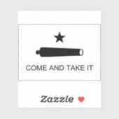 Texas Flag - Kom en neem het Sticker (Vel)