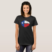 Texas Flag Lips T-shirt (Voorkant volledig)