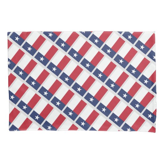 TEXAS FLAG Lone Star State Gepersonaliseerd Omkeer Kussensloop (Voorkant)