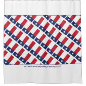 TEXAS FLAG Lone Star State Gepersonaliseerd Schrif Douchegordijn (Voorkant)