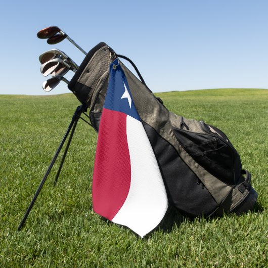 Texas Flag Lone Star State Golfhanddoek (Groen)