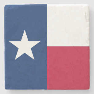 Texas Flag Lone Star State Proud Texan Rustic Stenen Onderzetter
