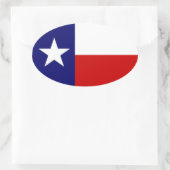 Texas Flag Lone Star State Travel Oval sticker (Sac)