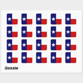 Texas Flag Lone Star State Travel Promo sticker (Vel)