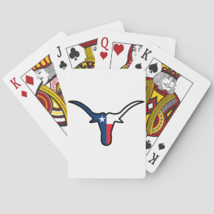 Texas Flag Longhorn Pokerkaarten