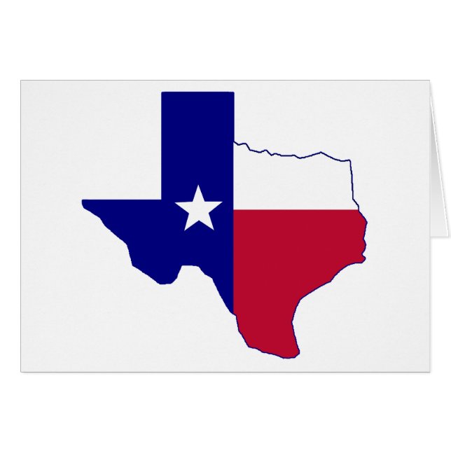 Texas Flag Map (Voorkant Horizontaal)