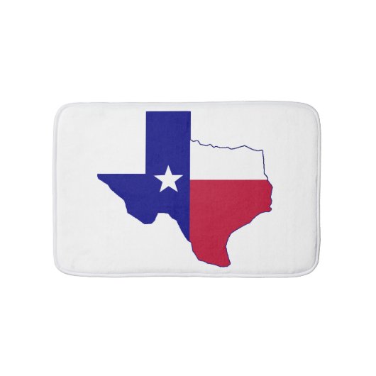 Texas Flag Map Badmat (Voorkant)