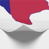 Texas Flag Map Cadeaupapier (Hoek)