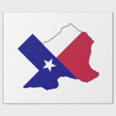 Texas Flag Map Cadeaupapier (Vlak)