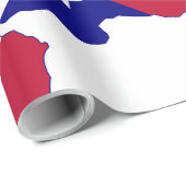 Texas Flag Map Cadeaupapier (Rol Hoek)