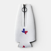 Texas Flag Map Flesjeskoeler (Achterkant)