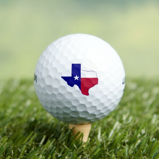 Texas Flag Map Golfballen (Insitu Shirt)